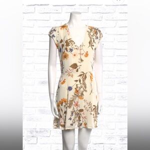 Reformation 'Deven' Floral Print Mini Dress